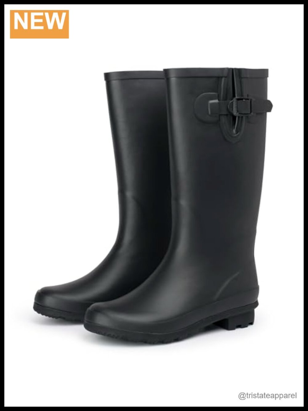 Waterproof Mid Calf Rubber Rain Boots Anti-Slip Garden Wellington